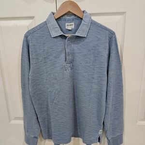 Todd Snyder Indigo Wash Longsleeve Polo